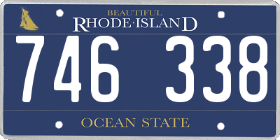 RI license plate 746338