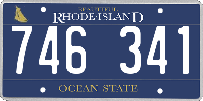 RI license plate 746341