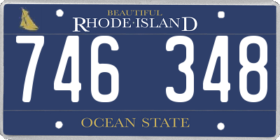 RI license plate 746348