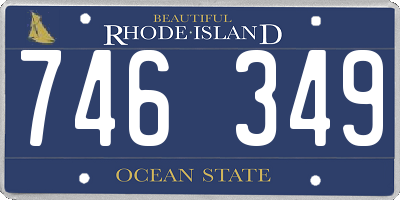 RI license plate 746349
