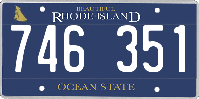 RI license plate 746351