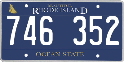 RI license plate 746352