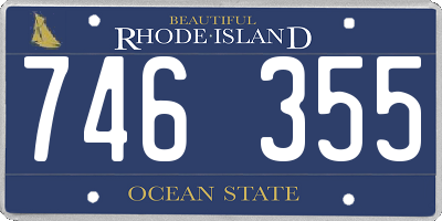 RI license plate 746355