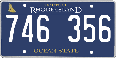 RI license plate 746356