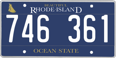 RI license plate 746361