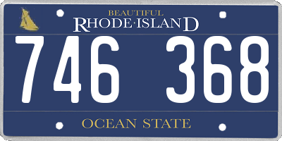 RI license plate 746368