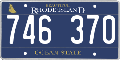 RI license plate 746370