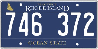 RI license plate 746372