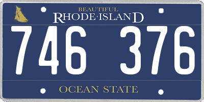RI license plate 746376