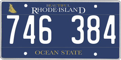 RI license plate 746384