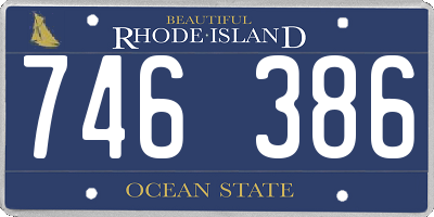 RI license plate 746386
