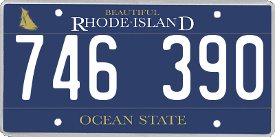 RI license plate 746390