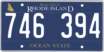 RI license plate 746394