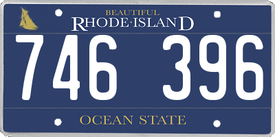 RI license plate 746396