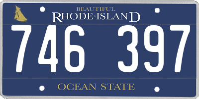 RI license plate 746397