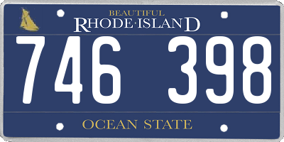 RI license plate 746398