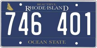 RI license plate 746401
