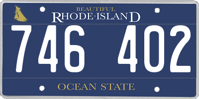 RI license plate 746402