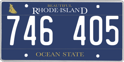 RI license plate 746405