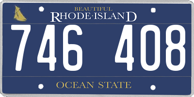 RI license plate 746408