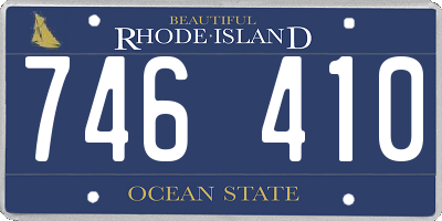 RI license plate 746410