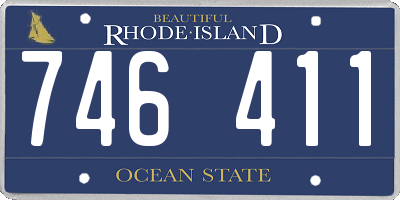 RI license plate 746411