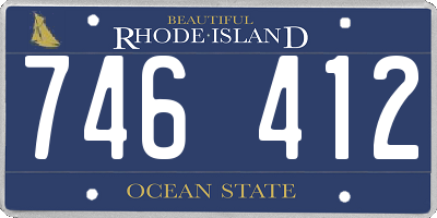 RI license plate 746412