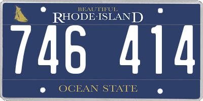 RI license plate 746414