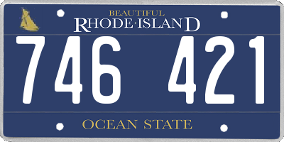 RI license plate 746421