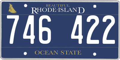 RI license plate 746422