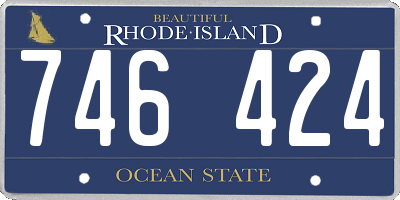 RI license plate 746424