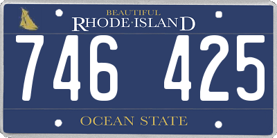 RI license plate 746425