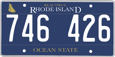 RI license plate 746426
