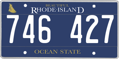 RI license plate 746427