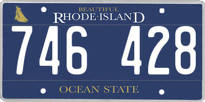 RI license plate 746428