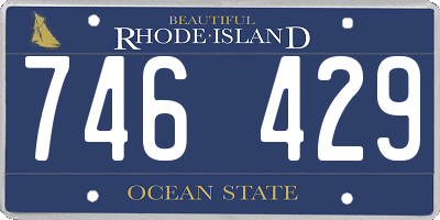 RI license plate 746429