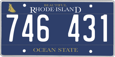 RI license plate 746431