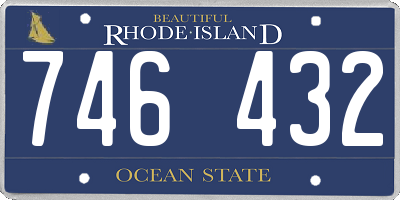 RI license plate 746432