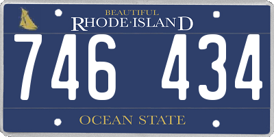RI license plate 746434