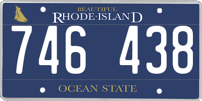 RI license plate 746438