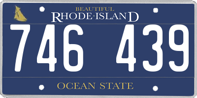 RI license plate 746439