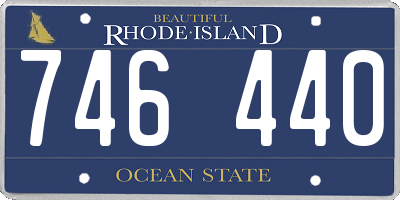 RI license plate 746440