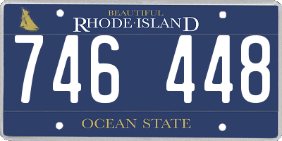 RI license plate 746448