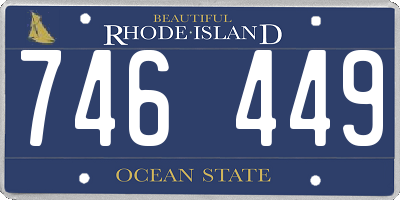 RI license plate 746449