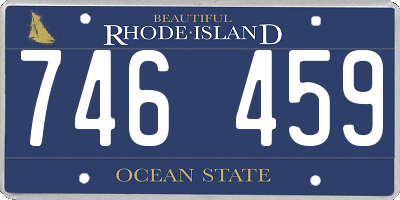 RI license plate 746459