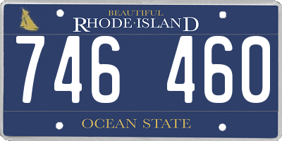 RI license plate 746460