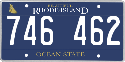 RI license plate 746462
