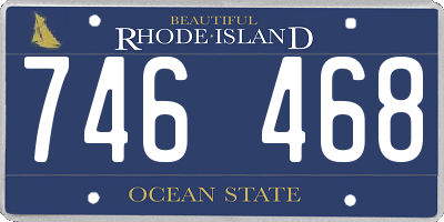 RI license plate 746468