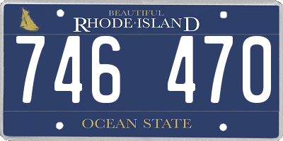 RI license plate 746470