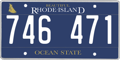RI license plate 746471